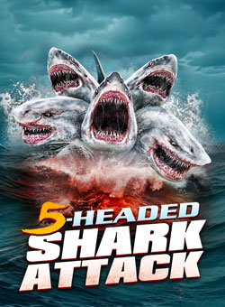 5 headed shark attack